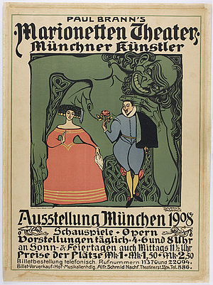 Grafik auf der die Figuren Donna Amarillis, Don Juan und Teufel aus dem Stück "Don Juan“ dargestellt sind